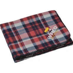 Aberdeen Fleece Blanket - Embroidered