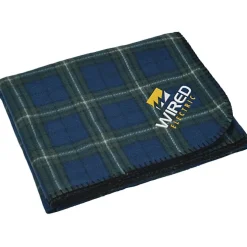 Aberdeen Fleece Blanket - Embroidered