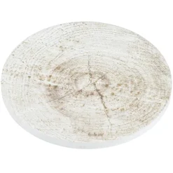 Absorbent Stone Coaster - Round - Rustic Wood