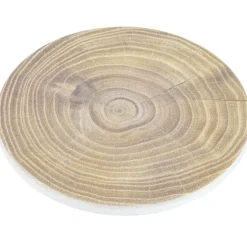 Absorbent Stone Coaster - Round - Dark Wood