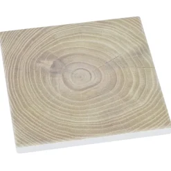 Absorbent Stone Coaster - Square - Dark Wood