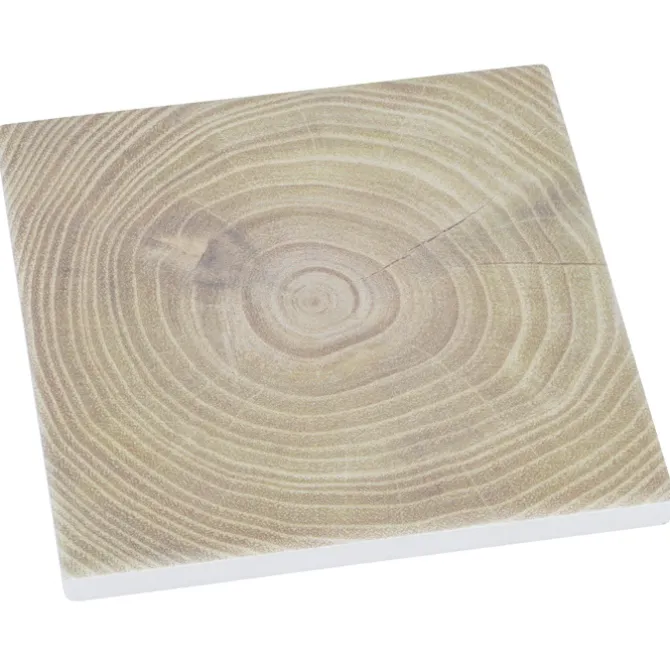 Absorbent Stone Coaster - Square - Dark Wood
