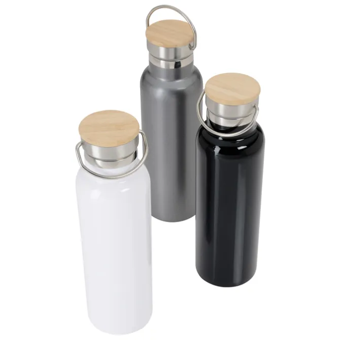 Accord Vacuum Bottle with Wood Lid - 21 oz - Laser Engraved - 24 hr