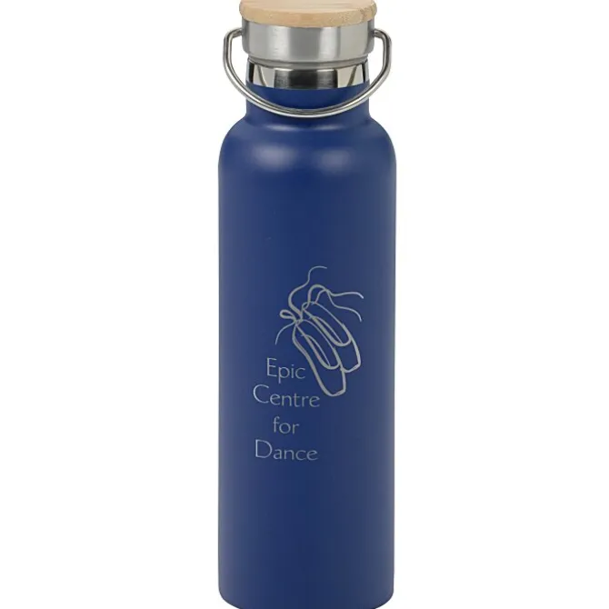 Accord Vacuum Bottle with Wood Lid - 21 oz - Laser Engraved - 24 hr