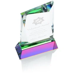 Achievement Crystal Award - 6 inches - 24 hr