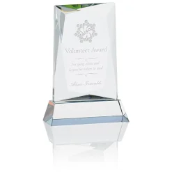 Achievement Crystal Award - 6 inches - 24 hr