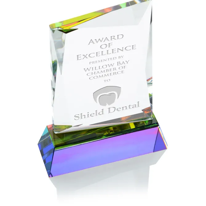 Achievement Crystal Award - 7 inches
