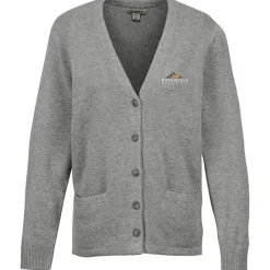 Acrylic V-Neck Cardigan - Ladies' - 24 hr