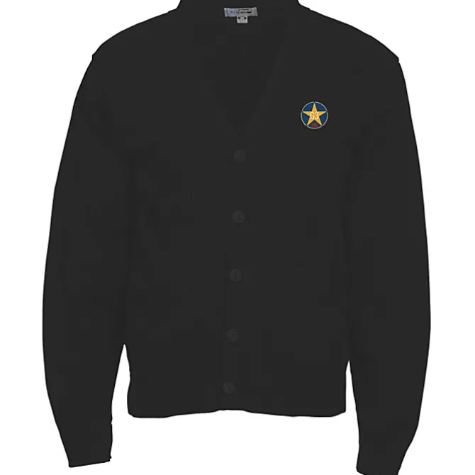 Acrylic V-Neck Cardigan with Pockets - Men's - 24 hr