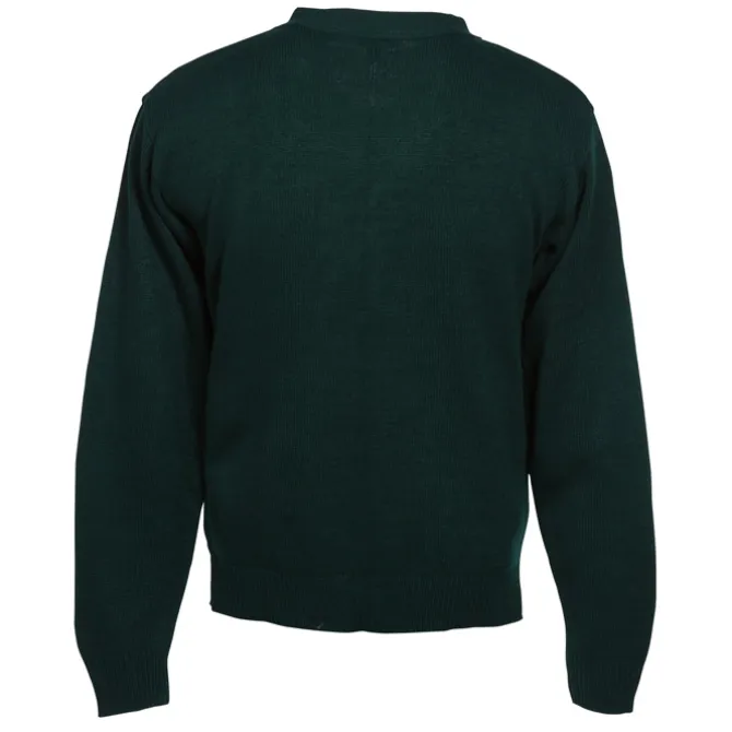 Acrylic V-Neck Cardigan with Pockets - Men's - 24 hr