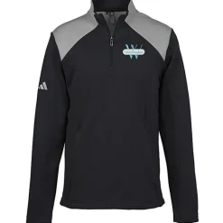 adidas Textured Mixed Media 1/4-Zip Pullover - Men's