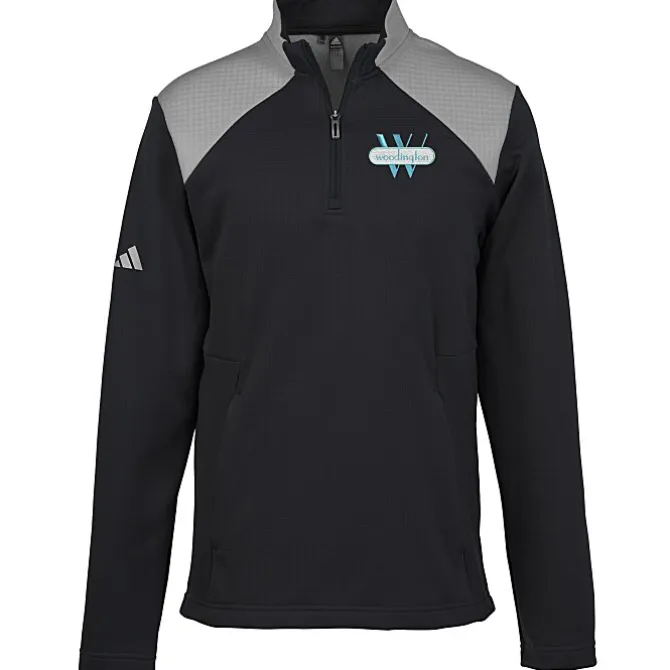 adidas Textured Mixed Media 1/4-Zip Pullover - Men's
