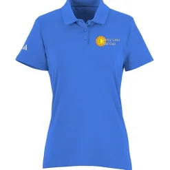 adidas Textured Stripe Polo - Ladies'