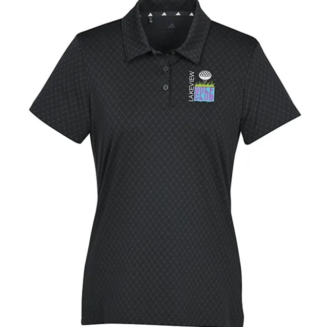 adidas 4-Way Stretch Printed Polo - Ladies'