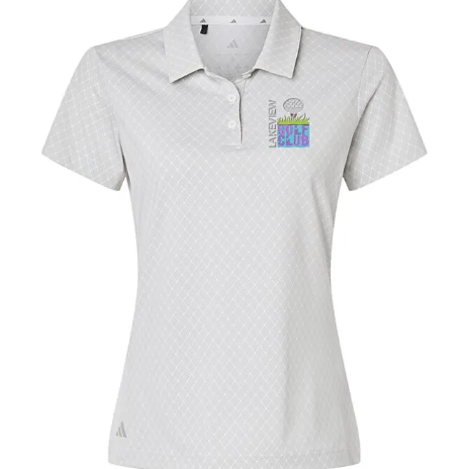 adidas 4-Way Stretch Printed Polo - Ladies'