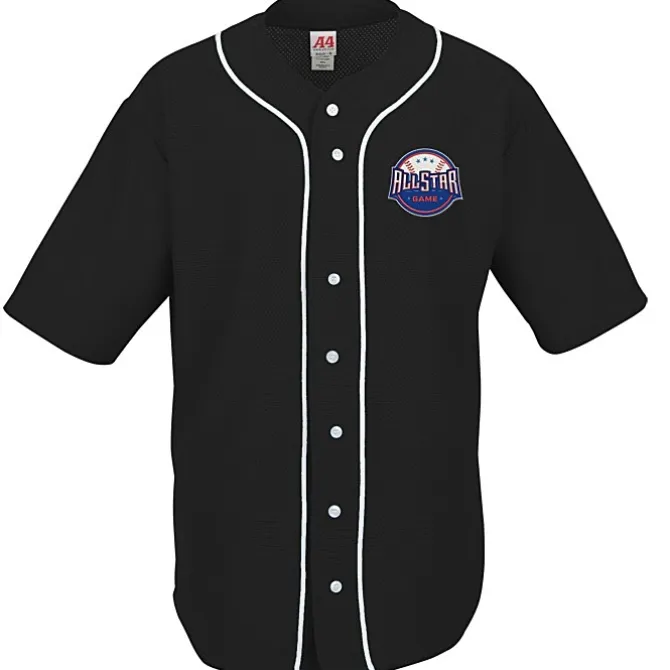 A4 Full Button Baseball Shirt