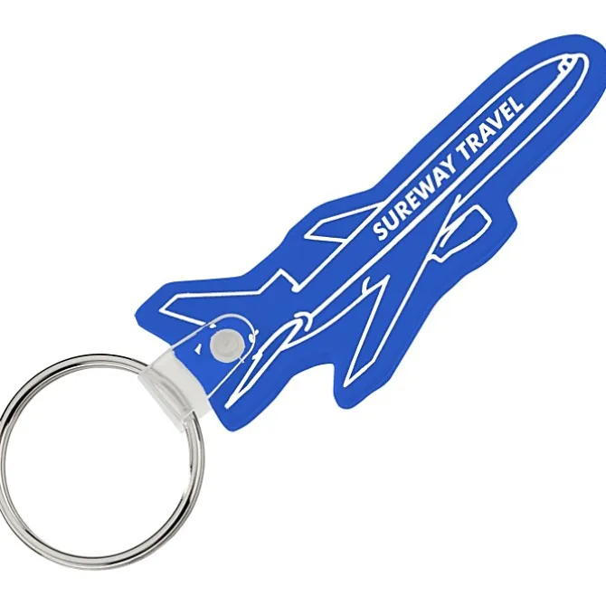 Airplane Soft Keychain - Opaque