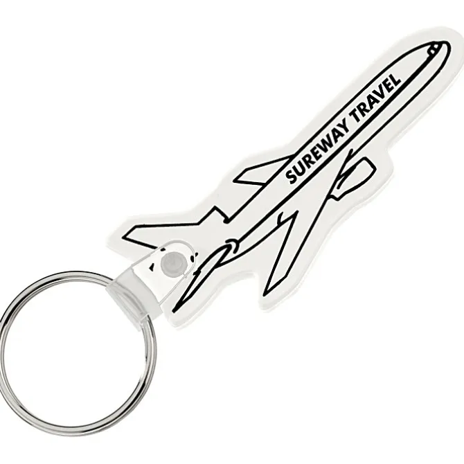Airplane Soft Keychain - Opaque