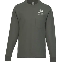 American Apparel Super Heavyweight Long Sleeve Pocket T-Shirt