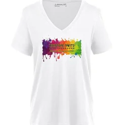 American Giant Classic Cotton V-Neck T-Shirt - Ladies' - Full Color