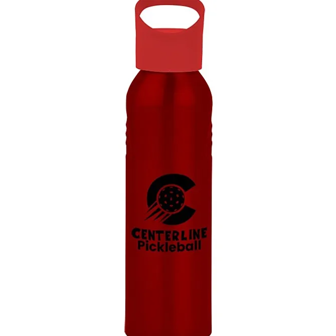 Angle Up Aluminum Sport Bottle - 22 oz - 24 hr