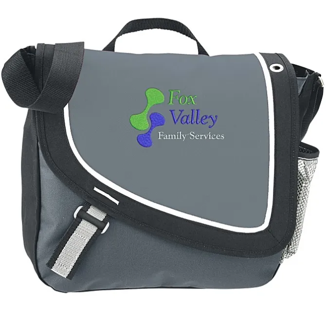 A Step Ahead Messenger Bag - Embroidered