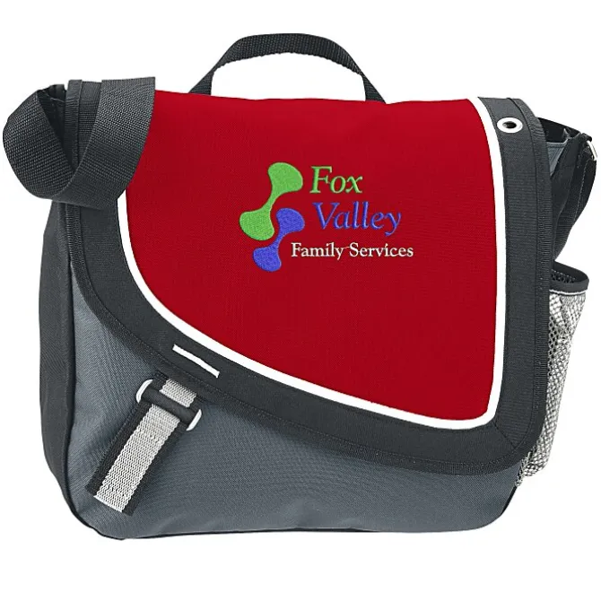 A Step Ahead Messenger Bag - Embroidered