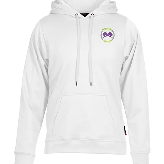 Athletic Fleece Pullover Hoodie - Embroidered
