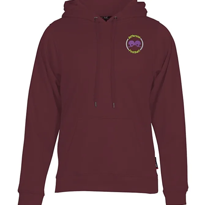 Athletic Fleece Pullover Hoodie - Embroidered