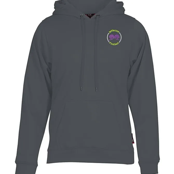 Athletic Fleece Pullover Hoodie - Embroidered