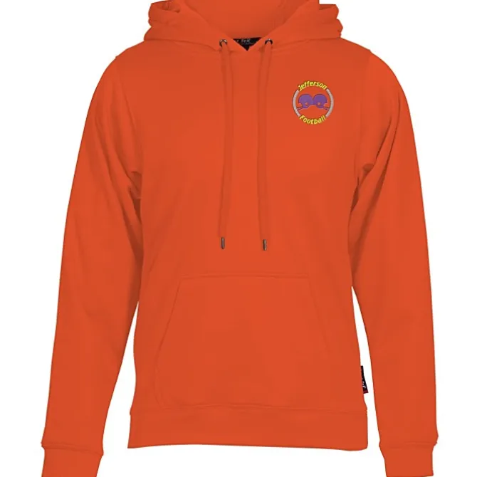 Athletic Fleece Pullover Hoodie - Embroidered