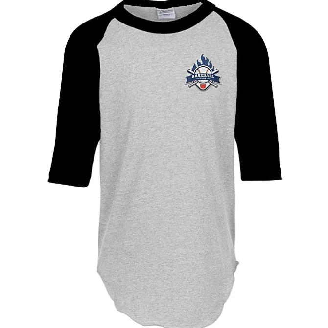 Augusta 3/4 Sleeve Baseball Jersey - Youth - Embroidered