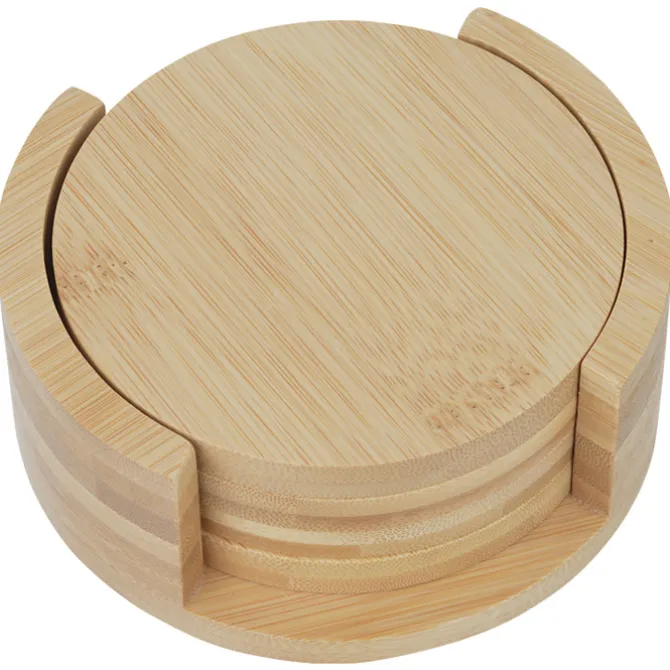 Bamboo Coaster Set
