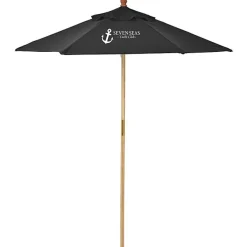 Bamboo Market Umbrella - 7 feet