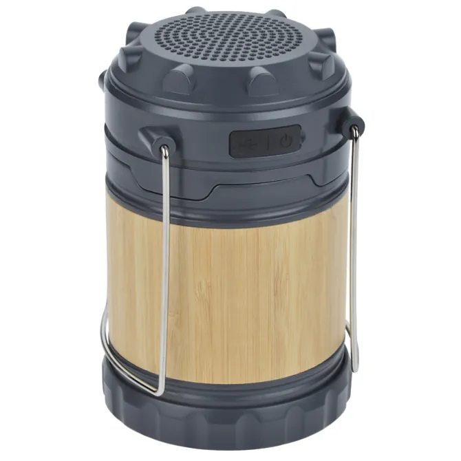 Bamboo Pop Up Lantern with Bluetooth Speaker