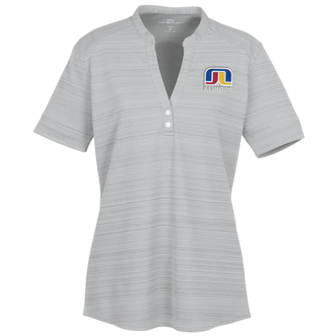 Barcode Textured Henley - Ladies'