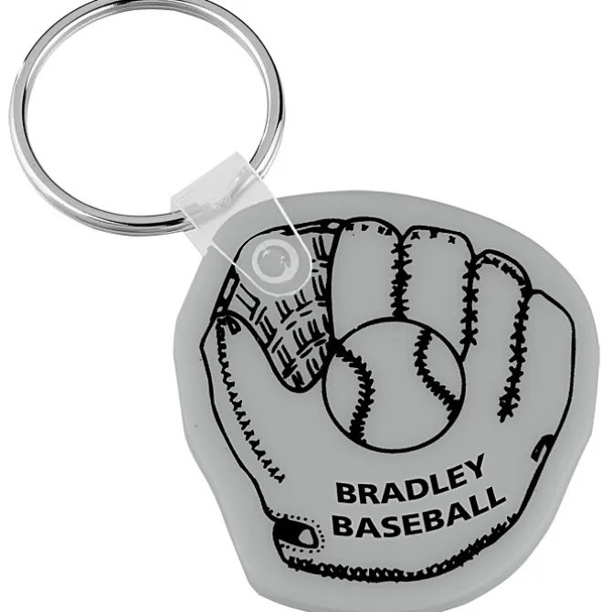 Baseball Mitt Soft Keychain - Opaque