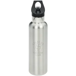 Basecamp Tundra Vacuum Bottle with Flip Straw Lid - 20 oz. - Laser Engraved