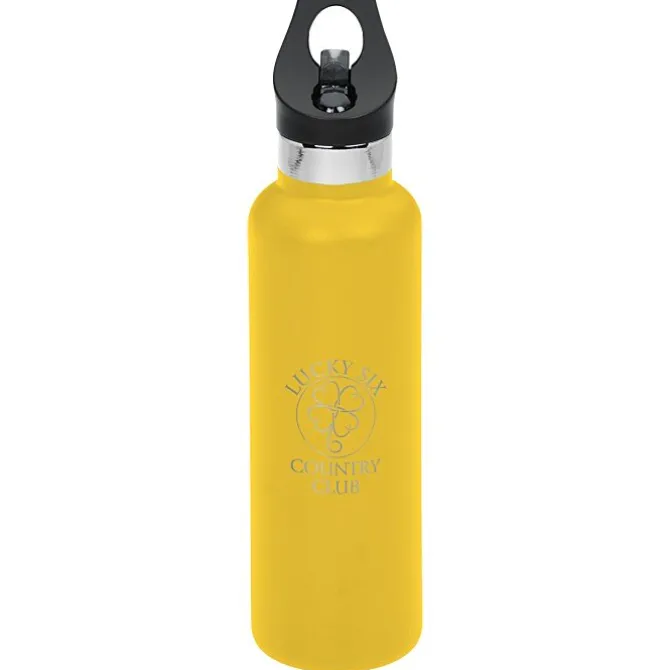 Basecamp Tundra Vacuum Bottle with Flip Straw Lid - 20 oz. - Laser Engraved
