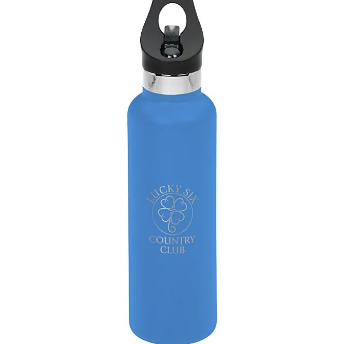Basecamp Tundra Vacuum Bottle with Flip Straw Lid - 20 oz. - Laser Engraved