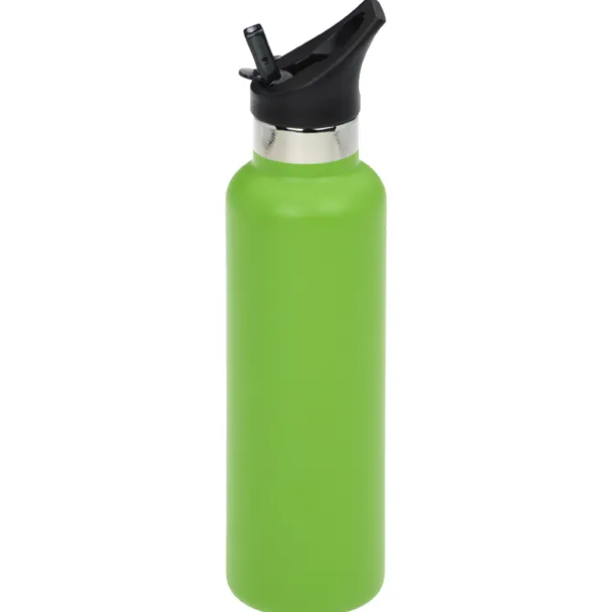 Basecamp Tundra Vacuum Bottle with Flip Straw Lid - 20 oz. - Laser Engraved