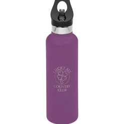 Basecamp Tundra Vacuum Bottle with Flip Straw Lid - 20 oz. - Laser Engraved