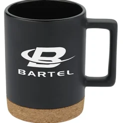 Bates Coffee Mug with Cork Base - 14 oz - 24 hr