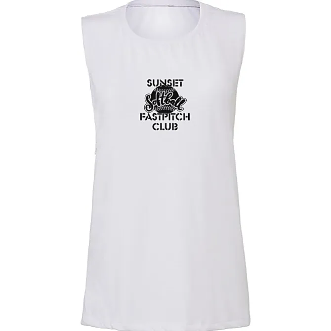 Bella+Canvas Flowy Scoop Muscle Tank - Ladies'