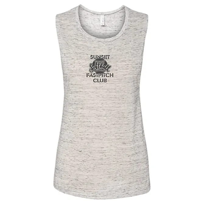 Bella+Canvas Flowy Scoop Muscle Tank - Ladies'