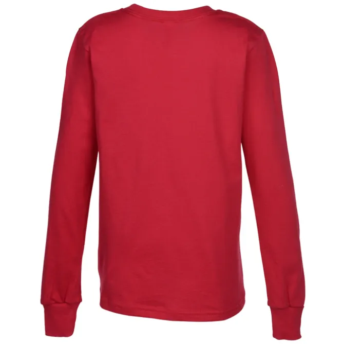 Bella+Canvas Long Sleeve Crewneck T-Shirt - Youth - Screen
