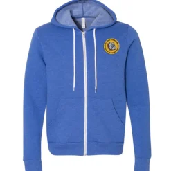 Bella+Canvas 7-oz Full-Zip Hooded Sweatshirt - Embroidered
