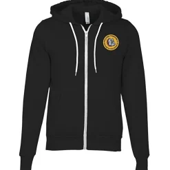 Bella+Canvas 7-oz Full-Zip Hooded Sweatshirt - Embroidered