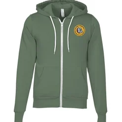 Bella+Canvas 7-oz Full-Zip Hooded Sweatshirt - Embroidered
