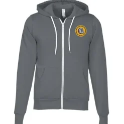 Bella+Canvas 7-oz Full-Zip Hooded Sweatshirt - Embroidered